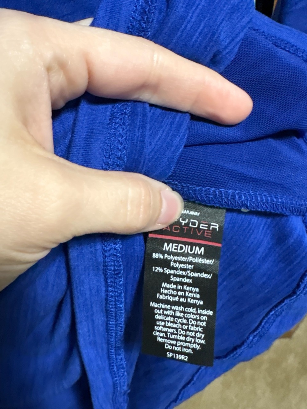 Spyder Women's Long-Sleeve Performance Top in Royal Blue - Picture 4 of 6